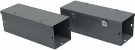 Square-Duct Wireway 4 Inch x 4 Inch, 1 Ft, Hinged Cover, NEMA 1