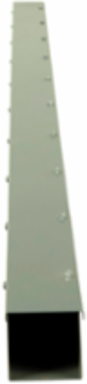 Square-Duct Wireway 4 Inch x 4 Inch 10 Feet Long NEMA 1 Hinged Cover