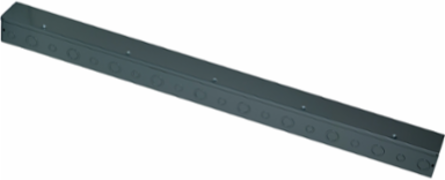 Square-Duct Wireway, 4 Inch x 4 Inch x 5 Feet, Hinged Cover, NEMA 1