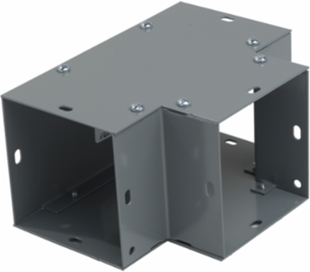 Square-Duct Wireway Tee 4 Inch x 4 Inch NEMA 1, CSA/UL Listed
