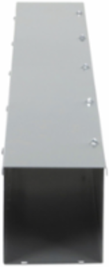 Square-Duct Wireway, 6 Inch x 6 Inch x 5 Feet, Hinged Cover, NEMA 1
