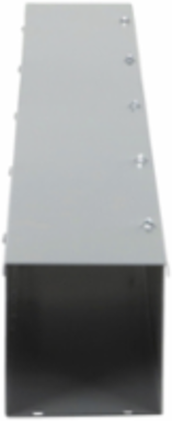 Square-Duct Wireway, 6 Inch x 6 Inch x 5 Feet, Hinged Cover, NEMA 1