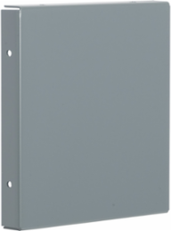 Square-Duct Wireway Closing Plate, 6 Inch x 6 Inch, NEMA 1, Galvanized Steel