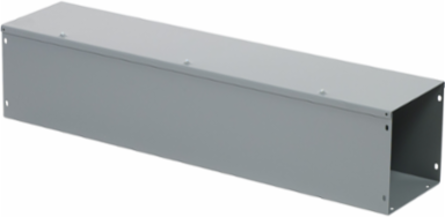 Square-Duct Wireway 8 Inch x 8 Inch, 3 Feet Long, NEMA 1, Hinged Cover