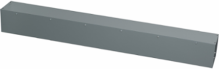 Square-Duct Wireway 8 Inch x 8 Inch 6 Feet Long NEMA 1, Hinged Cover
