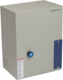 IEC Starter, TeSys LE1, full voltage, non reversing, unfused, 50A rated, 40HP at 575VAC, 120VAC 50/60 Hz coil, NEMA 1