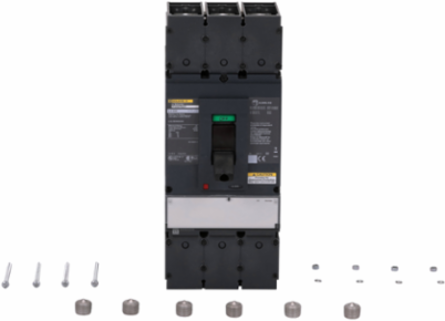 PowerPact L Circuit Breaker, 400A, 3 Pole, 600V AC, Magnetic