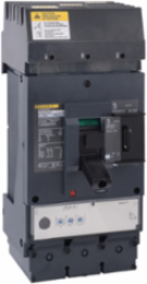 Circuit breaker, PowerPacT L, 400A, 3 pole, 600VAC, 25kA, I-Line, MicroLogic 3.3, 80%, ABC, padlock handle