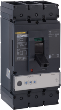 Circuit breaker, PowerPacT L, 400A, 3 pole, 600VAC, 25kA, busbar, MicroLogic 3.3, 100%