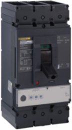 Circuit breaker, PowerPacT L, 400A, 3 pole, 600VAC, 25kA, busbar, MicroLogic 3.3, 100%