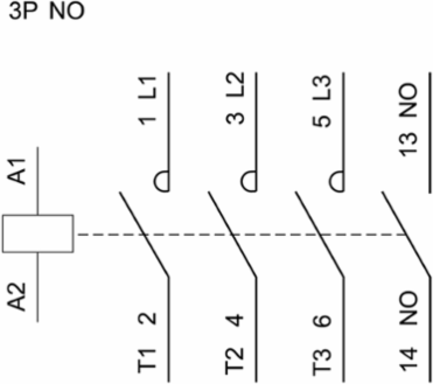 TeSys K Contactor, 3P, 440V, 6A, 24V DC Coil, 1NO Aux
