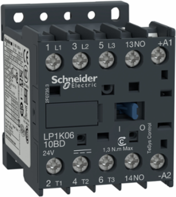 TeSys K Contactor 3P 12A 110V DC Coil, IP2X, -25 to 50 C