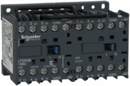 TeSys K Reversing Contactor 3P 6A 24V DC Coil 90mm Width