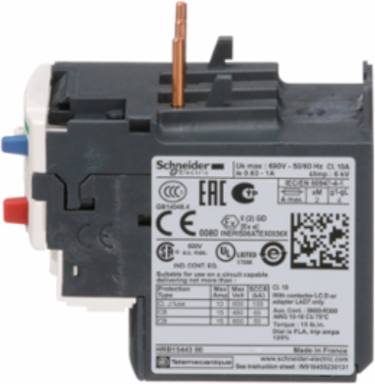 TeSys Deca Thermal Overload Relay, 0.63-1A, 690VAC, Class 10A