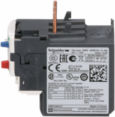 TeSys Deca Thermal Overload Relay 690VAC 1-1.6A Class 10A 1NO+1NC