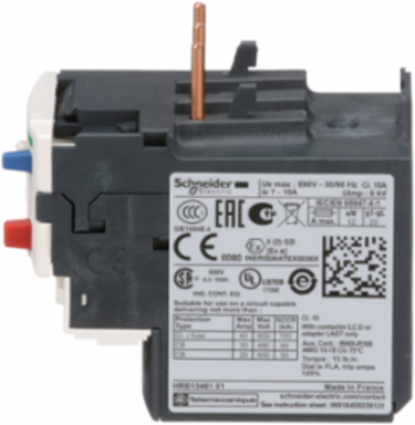 TeSys Deca Thermal Overload Relay, 690VAC, 7-10A, 1NO+1NC, Class 10A