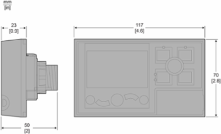 TeSys T Operator Control Unit with LCD Display, IP54, FDR Service