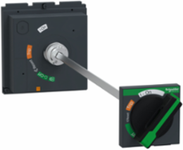Extended rotary handle, ComPacT NSX400/630, black handle, shaft length 209mm to 600mm, IP55