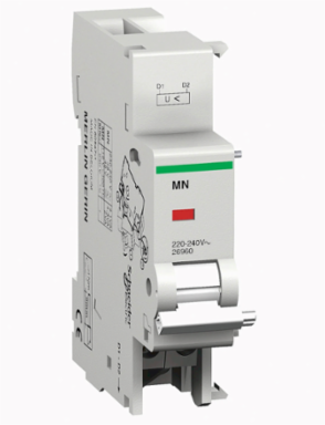 Multi9 Undervoltage Release, 24 V AC/DC, 2-Pole, DIN Rail Mount