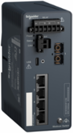 Modicon Managed Network Switch, 4 Copper & 1 Fiber Port, IP30