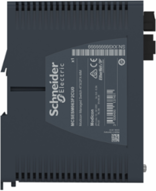 Managed Ethernet Switch, 4 Copper Ports, 2 Fiber Optic, IP30, 7W