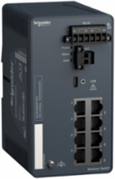 Modicon Ethernet Managed Switch, 8 Copper Ports, IP30