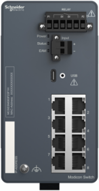 Modicon Extended Managed Switch - 8 ports for copper - Harsh