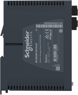 Managed Network Switch, 8 Copper & 2 Fiber Optic Ports, IP30