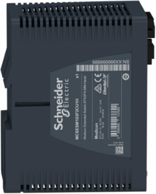 Modicon Extended Managed Switch - 8 ports for copper + 2 ports for fiber optic multimode - Harsh