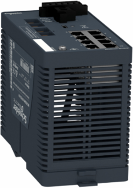 Modicon Extended Managed Switch - 8 ports for copper + 2 ports for fiber optic multimode - Harsh
