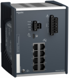 Modicon Networking Managed Network Switch, 8 Gigabit Ports, 144.2 mm Height