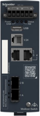 Redundancy Switch, Modicon Networking, 2 ports for copper, 2 SFP ports