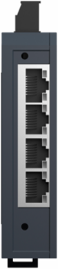 Modicon Unmanaged Network Switch, 4 Copper Ports, 1 Fiber Optic, 2.4W