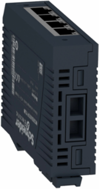 Modicon Unmanaged Network Switch, 4 Copper Ports, 1 Fiber Optic, 2.4W