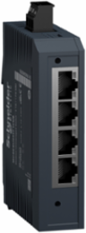 Modicon Unmanaged Network Switch, 4 Copper Ports, 1 Fiber Optic, 2.4W