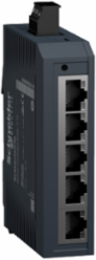 Modicon Unmanaged Network Switch, 5 Copper Ports, 1.3W Power, IP30