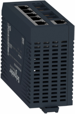 Modicon Unmanaged Network Switch, 6 Copper & 2 Fiber Ports, IP30