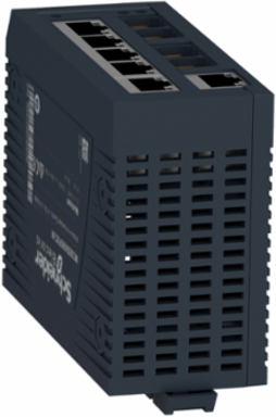 Modicon Unmanaged Switch, 6 Ports Copper & 2 Ports Fiber, 3.8W
