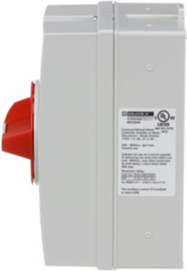 Motor Disconnect Switch 30A NEMA 4X 7.5 HP 6.38 Inch Tall
