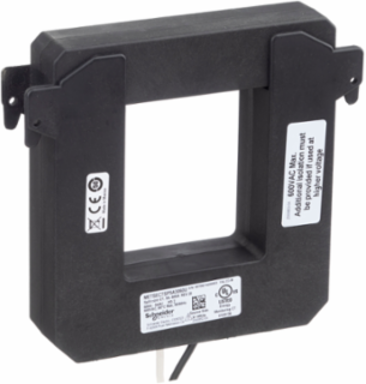 Split core current transformer, PowerLogic UL2808 CT, 600A, 5A output