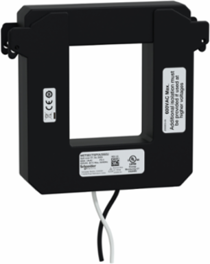 Split core current transformer, PowerLogic UL2808 CT, 600A, 5A output