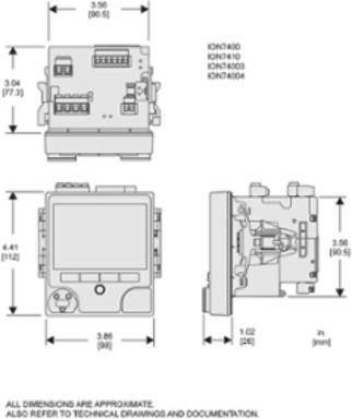 Power Quality Meter, 512 MB Memory, IP54, 3-Phase Measurements