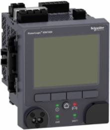 Power quality meter, PowerLogic ION7400, Advanced, integrated display, 512 MB, 512 s/c