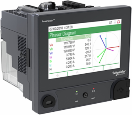 PowerLogic ION9000 Meter, 192 mm Display, DIN Mount, 8 Inputs, 4 Outputs