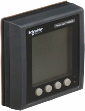PowerLogic PM5563 Power Meter, 1-1/2 MB Memory, 2 Digital Outputs, DIN Mounted