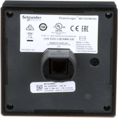 Power Logic PM5000 Remote Display 96 x 96 mm Monochrome LCD IP52