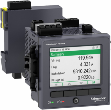 Power Quality Meter PowerLogic PM8000, 512 MB, 256 Samples/Cycle, IP54