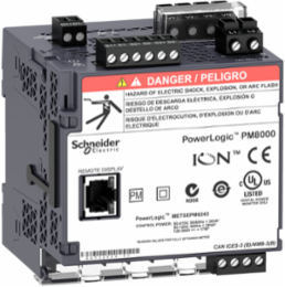 PowerLogic PM8000 Meter, 512 MB Memory, 256 Samples/Cycle