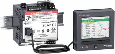 PowerLogic PM8000 Power Quality Meter, 512 MB, 256 Samples/Cycle