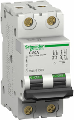 Multi9 - C60 UL1077 - MCB - 2P - 6 A - D Curve - 480Y/277 V - 5 kA